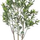 Alupssuc 5ft Olive Trees Artificial Indoor & Outdoor, Faux Olive Tree with Lively Artificial Trunk and Lifelike Fruits, Fake Potted Tree for Modern Home Office Living Room Decor