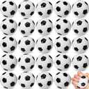 Vinsot 26 Packs Soccer Stress Balls Soccer Squeeze Balls Mini Foam Sport Playballs Anxiety Relief Toy for Hand Exercise Classroom Games Reward Party Gift (3.5 inch - 19 pcs. 2.5 inch - 7 pcs.)