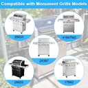 Replacement Parts for Monument Grill 35633 41847NG 24367 24633 17842, A0212804 Cooking Grid A0212926 Main Burner D010012307 Flame Tamer Igniter for 35633 Monument Grill 4-Burner Grill