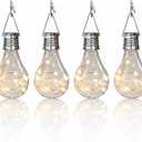 Solar Light Bulbs Outdoor Waterproof Garden Camping Hanging LED Lights