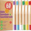 VIVAGO Kids Toothbrush with Soft Bristles 6 Pack - Toddler Toothbrush with Colorful Bamboo Handles // Kids Bamboo Toothbrushes // Kid Tooth Brush // Childrens Toothbrushes Set