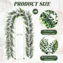 Suncalla 10 Pack 5.57ft Artificial Greenery Garland Lifelike Green Fake Vines Plastic Hanging Fern Leaf Garlands for Indoor Wall Mantel Home Decoration Wedding Arch Party Decor