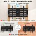 HOME VISION TV Wall Mount for 40-90" TVs up to 200 lbs Fits 24" Wood Studs | (8-24")Stud & Extends 23.5" - Heavy Duty TV Mount Bracket Full Motion Articulating Swivel/Tilt/Level with Max 600x400mm VESA