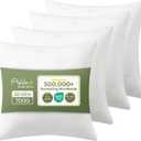 Ashler Throw Pillow Inserts 22 x 22 Inches Set of 4, Indoor Decorative Pillows, Soft and Firm Pillows with Air Layer, Square Cushion Sham Stuffer for Couch and Living Room