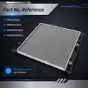XQSMWF Aluminum Radiator Compatible with Mercedes-Benz ML350 2012-2015, GL450 GL350 2013-2016, GLE350 GLE400 2016-2017, GLS450 GLS550 2017-2018, Engine Cooling Radiator # 0995001303 A0995004603