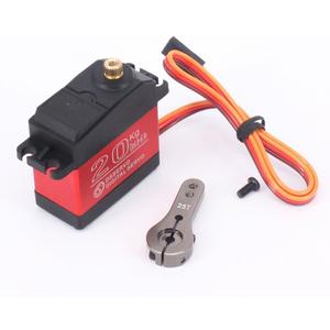 ZOSKAY Servo High Torque Metal Gear Standard Digital Servo 25KG/0.13S 6.8V for 1/8 1/10 RC Cars (20kg Control Angle 180)