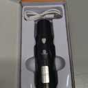 Dog Nail Grinder, 2-Speed and LED Light, Touch-Switch, TypeC, Quiet and Low-Vibration Dog Nail Trimmers, and 3 Ports for Large Dogs, Medium, Small Dogs Cats Pets with Hard or Thick Nail (Black)