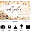 6x3.6ft Fall Book Themed Baby Shower Backdrop A New Chapter Will Soon Begin Decor Friendsgiving Maple Leaves Pumpkin Party Photo Studio Booth Background