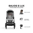 Balios S Lux Stroller - Stone Grey