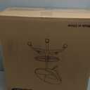 Office Drafting Chair - Bar Stools with Back Support, Adjustable Foot Rest and Wheels, Shop Rolling Swivel Chair for Standing Desk Counter Kitchen Salon Home Vanity, Black (1 Pack)