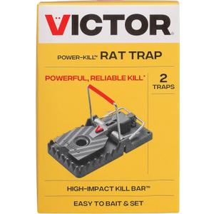 Victor M144-2B Instant Power-Kill Easy Set Reusable Rat Trap - 2 Traps