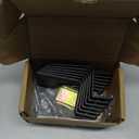 6-Pack Non-Slip Mattress Grippers for Metal Bed Frame, Heavy Duty Mattress Gaskets, Adjustable Anti-Slide Brackets, Black  Includes Screws & Allen Wrench