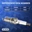 Iridium Spark Plugs 8 Pack 7164 TR55IX Compatible with 1997-2010 Ford F150 V8 4.6 5.4, Ford Expedition Explorer Mustang, Cadillac, Chevy, GMC, Lincoln, Buick, Mercury Vehicles 4.1-8.1L