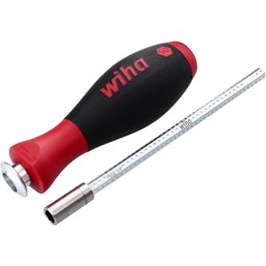 Wiha 28489 Drive-Loc VI Bit Holder with Soft Finish Handle and 1/4-Inch Bit Adapter