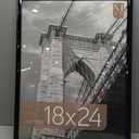 MCS Trendsetter 18x24 Poster Frame Black High-Gloss, Vertical & Horizontal Wall Hanging Large Picture Frame for Photos, Posters & Art Prints (1-Pack)