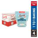 Bob's Red Mill Gluten Free 1 to 1 Baking Flour, 44oz (Pack of 4) - Non GMO, Vegan, Kosher (EXP 10/06/27)