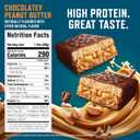 CLIF BUILDERS Protein Bars - Chocolate Peanut Butter Flavor - 20g Plant Based Protein - Gluten Free - Non-GMO - Low Glycemic - No Artificial Sweeteners - Value Pack, 2.4 oz. (12 Count)
