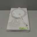 Lighted Makeup Mirror, 3000 mAh Rechargeable Double Sided Magnifying Vanity Mirror with 3 Colors, 1x/10x, 360 Rotation , Brightness Adjustable Magnification Cosmetic Light up Mirror, Women Gift (Nickel)