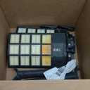 Solar Lights Outdoor Waterproof, 6500K Dusk to Dawn Solar Street Light Motion Sensor with Remote Control, LED Security Light for Outside Garden Yard Parking Lot, Oudoor Flood Lights, 2PACK (2PCS, White)