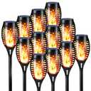 Toodour Solar Torch Flame Lights, 11Pack Solar Lights Outdoor with Flickering Flame, Waterproof Patio Light Landscape Decoration Lighting for Garden, Lawn, Yard, Outdoor Decorations