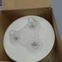 Large Outdoor Candles with Remote Waterproof 6"x6" Flickering Flameless Candles with 3 Wicks Plastic Big Battery Operated Candle for Indoor Outdoor Use, Ivory