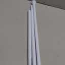 Spring Curtain Rod 33 to 56 Inch Adjustable White Curtain Rod No Drilling Non-Slip Expandable Tension Rod for Window, Doorway, Closet, Door, Wardrobe