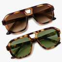 livho Trendy Polarized Square Aviator Sunglasses Women Men Square Eyewear Frame, Retro Sun Glasses for Women Men 2025 Shades
