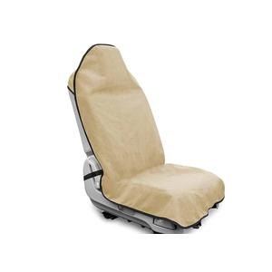 Waterproof Sweating Car Seat Cover for Post Gym Workout, Running, Swimming, Beach and Hiking, Universal Fit Non-Slip Bucket Seat Protector for Cars SUV Trucks, Machine Washable (Off-White)