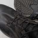 LARNMERN Non Slip Mens Boots Slip Resistant Work Shoes Sole-Cushion Side Zipper Comfort Botas Militares Hombre Zapatos de Trabajo Black (10.5 Wide)