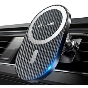 andobil Upgraded for Magsafe Car Mount Pro [Strongest Magnet, Big Phone Friendly] 360° Rotation Magnetic Phone Holder for Car Vent for iPhone 17 Pro Max 16/15/14/13/12 Samsung S26/S25 (Carbon Fiber)