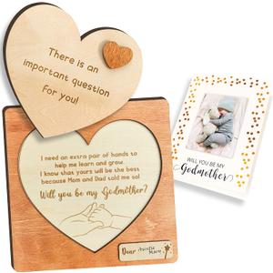 97 Decor Will You Be My Godmother Proposal Gift - Godmother Gifts from Godchild, Gifts for Godmother, Fairy Godmother Card, God Mom Proposal Puzzle Asking Card for Baptism