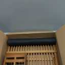 Greenual Teak Dish Drying Rack with Utensil Holder, 2 Tier Collapsible Dish Rack, Wooden Dish Racks for Kitchen Counter, Folding Drying Holder with Absorbent Dish Drying Mat