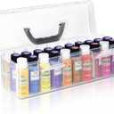 Vowcarol Acrylic Paint Storage Box, 30 Bottles Capacity Acrylic Paint Organizer for 2 fl. oz Bottles, Craft Organizer