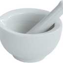 Porcelain Mortar and Pestle, Spice Garlic Herb Grinder,Mixing Grinding Bowl, Crusher Set,Kitchen Tools- 3.2inch