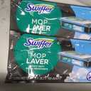 Swiffer Sweep & Mop Deluxe 2-in-1 Multi-Surface Kit for Floor Cleaning, Includes 1 Sweeper Device, 5 Dry Sweeping + 6 Wet Mopping Heavy Duty Cloths, Black