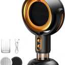 PuffHide Smoke Away Purifier Fan for Smoking Indoors, Portable Tabletop Smoke Extractor, Adjustable Angle, Compact Exhaust Fanfor Kitchen, BBQ & Home (Black & Gold)