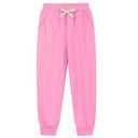 Kids Cotton Sweatpants Boys Girls Casual Athletic Pull on Pants with Pocket Drawstring Active Jogger for Toddlers2T-14Y Pink