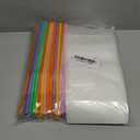 100 Pcs Drink Pouches with 100 Straw Holes, Freezable Juice Pouches, Translucent Reclosable Zipper Plastic Pouche Drink Bags for Cold & Hot Drinks for Adults and Kids