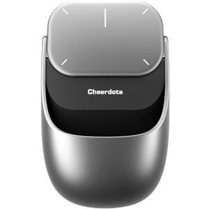 Cheerdots2 Bluetooth Detachable Air Mouse Touchpad Mouse with Voice Recording, Presentation Clicker Wireless Presenter Presentation Remote with Laser Pointer for Mac, Windows (Recording, Silver)