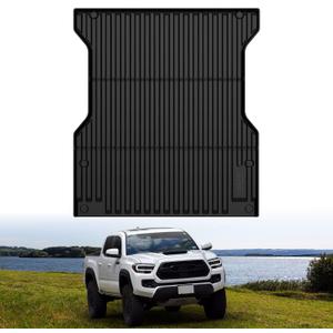 LASFIT Bed Mat for Toyota 2024-2026 Tacoma (5FT/5'Bed) Truck Bed, All Weather 5 ft Rubber Car Bed Liner for Toyota Tacoma 2024 2025 2026 Accessories, TPE Trunk Mat&Bed Liner (Not Fit Drop-in Liners)