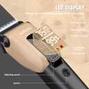 Dog Clippers for Grooming for Heavy Thick Coat, LED Light 2200mAh Dog Grooming Kit, Low Noise Hair Trimmer,Cordless Pet Hair Shaver with Stainless Steel Blade for Small and Large Dogs (Gold)