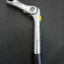 Quill Stem Adjustable 25.4mm, 22.2mm Alloy Alum 110mm -for Beach Cruisers, MTB's, and Gas Powered Bicycles- Silver
