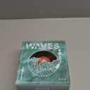 The Waves Vinyl Player, Waves Bluetooth Speaker, Portable Vintage Vinyl Speaker with Adjustable Light and Time for Bedroom, Party, White