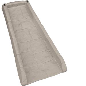 Suncast Decorative Resin Downspout Splash Block Rain Gutter Drain Extender, Light Taupe