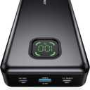 65W Power Bank, 25000mAh Travel Essential USB C Laptop Portable Charger, 100W Total Fast Charging Battery Pack for MacBook Dell XPS iPad Tablet Steam Deck iPhone 17-12 Series Samsung Switch and More