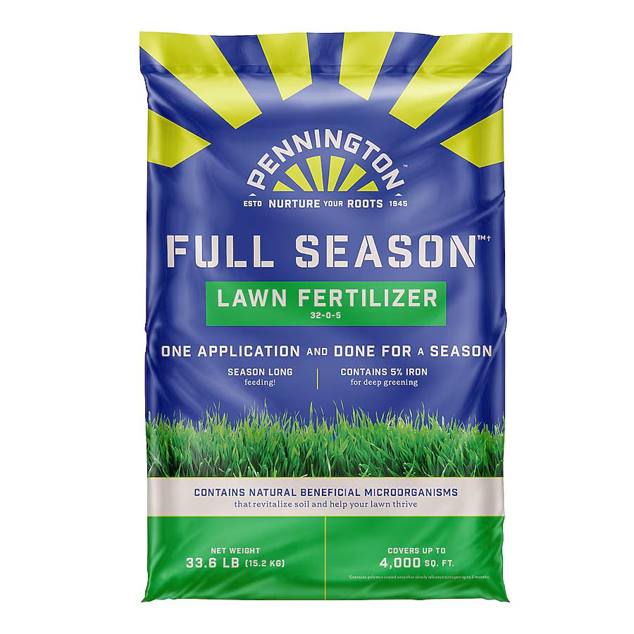 Pennington Full Season 33.6-lb 12000-sq ft 32-0-5 All Purpose Lawn Starter Fertilizer