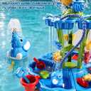 2-Tier Auto Water Table with Pump, Summer Outdoor Beach Outside Backyard Activity Sensory Sand Water Table, Birthday Party Gifts for Kids Boys and Girls Ages 3 4 5 6 7 8