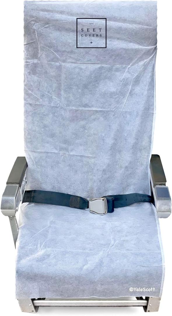Airplane Seat Covers (2 Disposable Covers Per Package), One Size