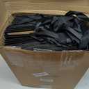 Fuyoooo 20 Pcs 18" x 7" x 14" Extra Large Gift Bags with Ribbon Handles, Reusable Heavy Duty Sturdy Kraft Paper Bags Bulk for Shopping, Retail, Grocery, Wedding Gifts, Party Favors (Black)