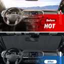 JOYTUTUS Windshield Sun Shade Compatible with 2016-2023 Tacoma 3rd Gen Sunshade Windshield Sun Visor, Foldable Windshield Sun Shield